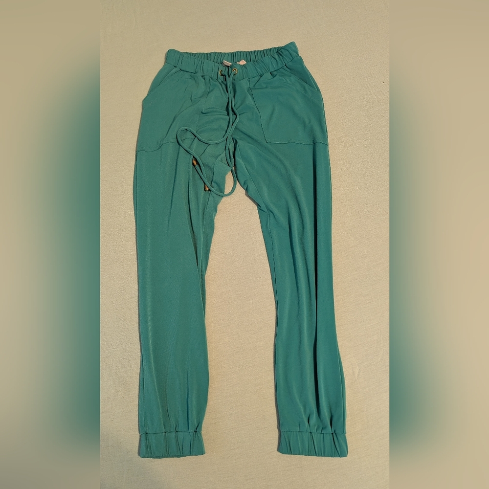 New York & Company Turquoise Stretch Pants